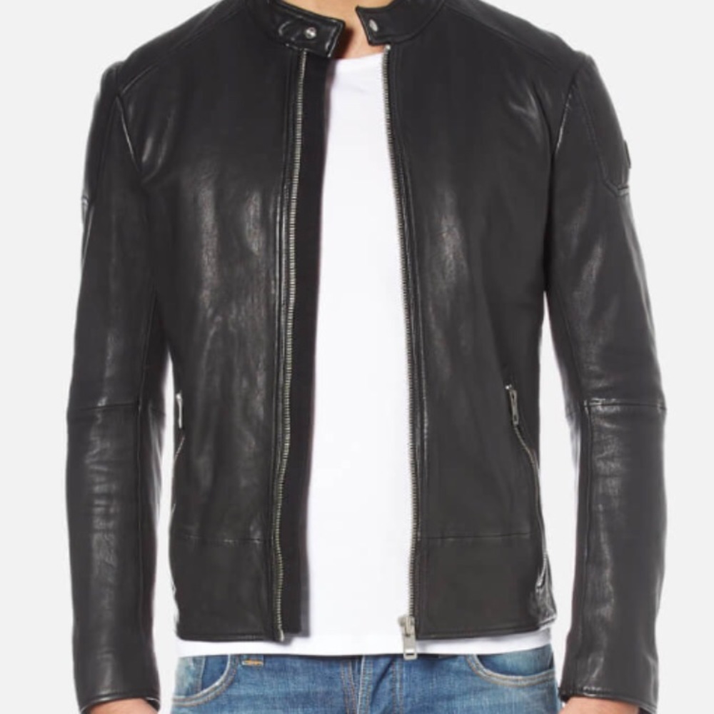 New Hugo Boss Leather Jacket